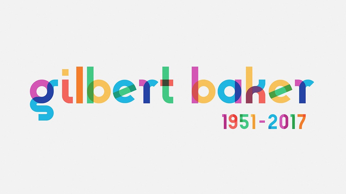 Tipografía Gilbert, homenaje a Gilbert Baker, diseñador de la bandera arcoiris